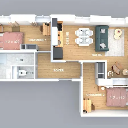 Apartmán Le Palais Boursier - Cordeliers Lyon